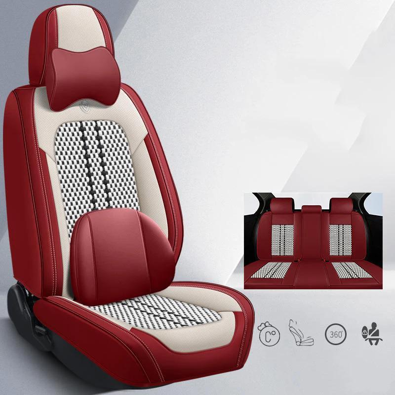 Universal Leather Car Seat Cover Full Set 5 seat Auto Accessories Interior Styling
