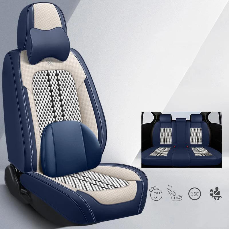 Universal Leather Car Seat Cover Full Set 5 seat Auto Accessories Interior Styling
