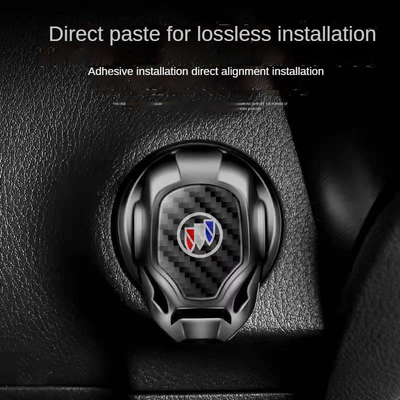 Car One-Click Start Protective Cover Decoration Ignition Switch Button Flip Car Screen Protector Supplies Modified General - EAEOO