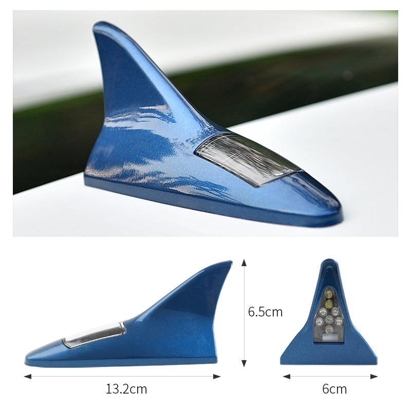 1Pcs 4 LED Light Imitated Car Radio Shark Fin  Design For All Cars Styling - eaeoo.com