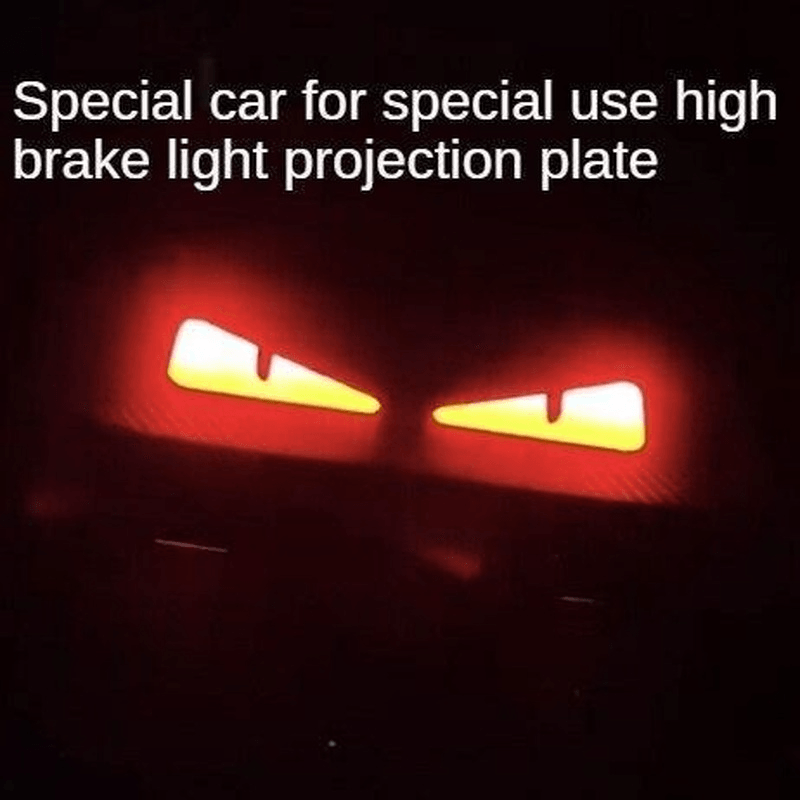 High brake light projection plate devil's eye personality modification - EAEOO