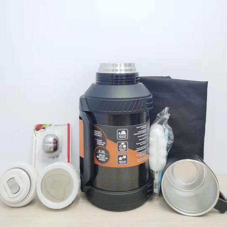 Car Portable Insulation Pot 304 Stainless Steel 2.3 Liters - EAEOO