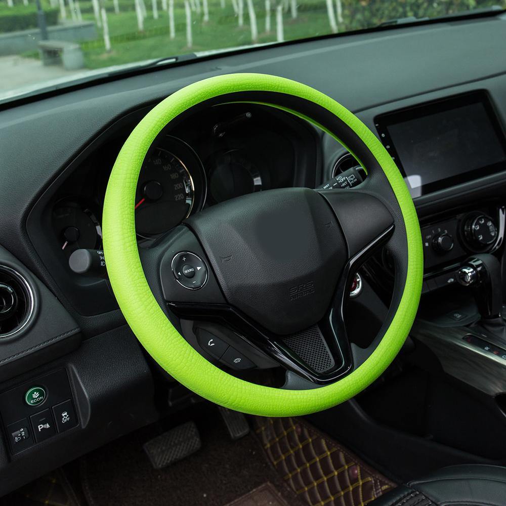 Car Styling Universal Car Silicone Steering Wheel Glove Cover Texture Soft Multi Color Soft Silicon Steering Wheel Accessories - eaeoo.com