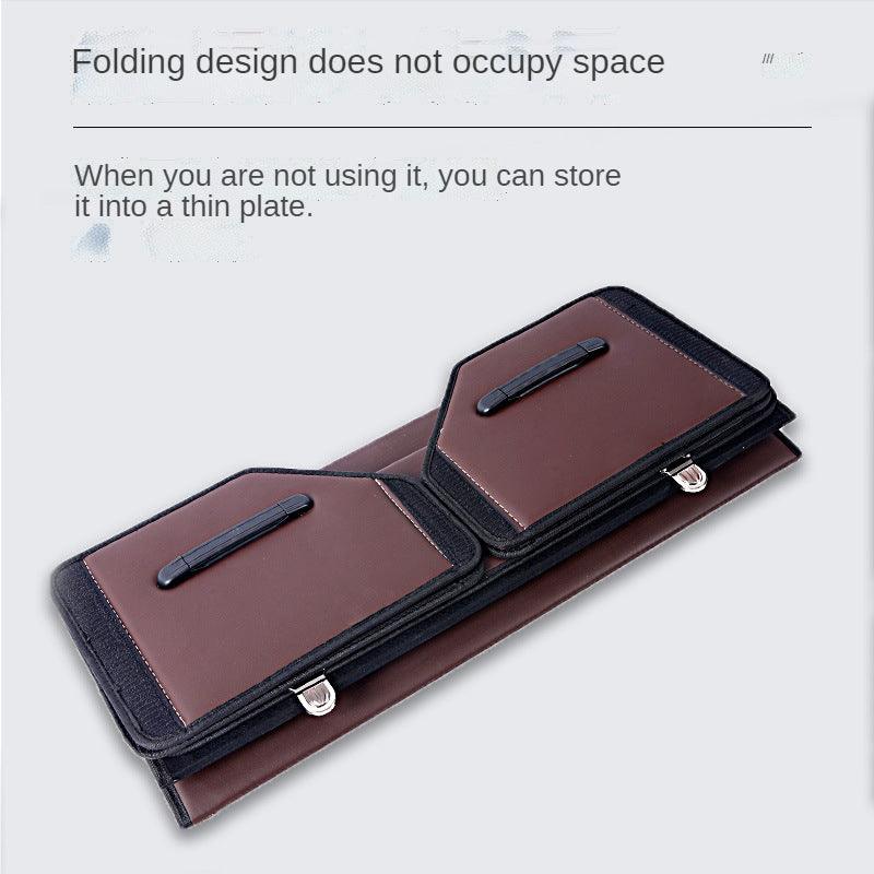 Customizable models-car backup storage box & multifunctional folding leather car storage box - EAEOO
