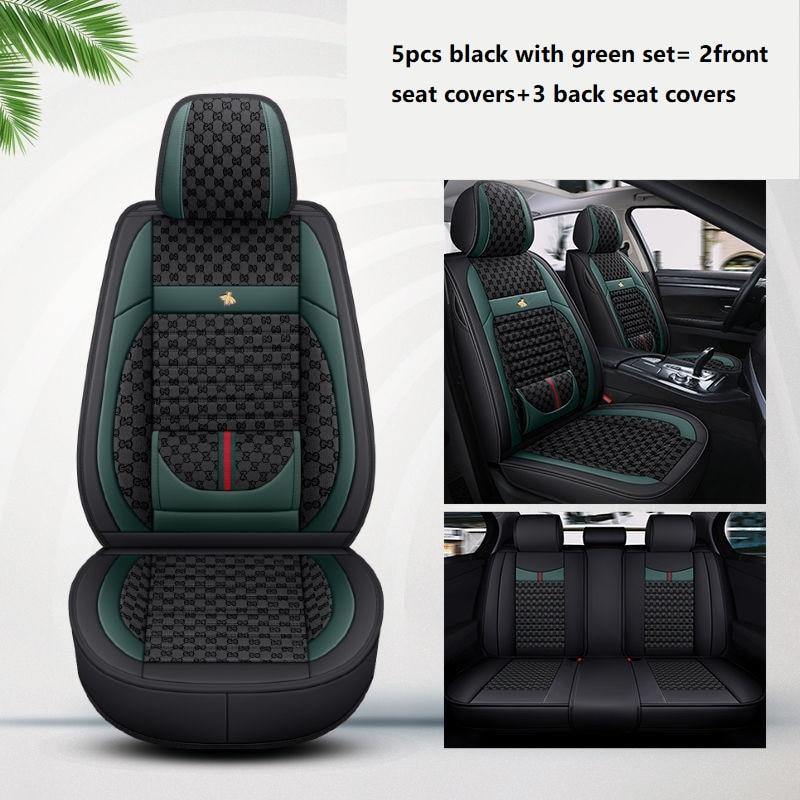 Beautiful Jacquard Fashion Gucci Bee Car Seat Covers Universal