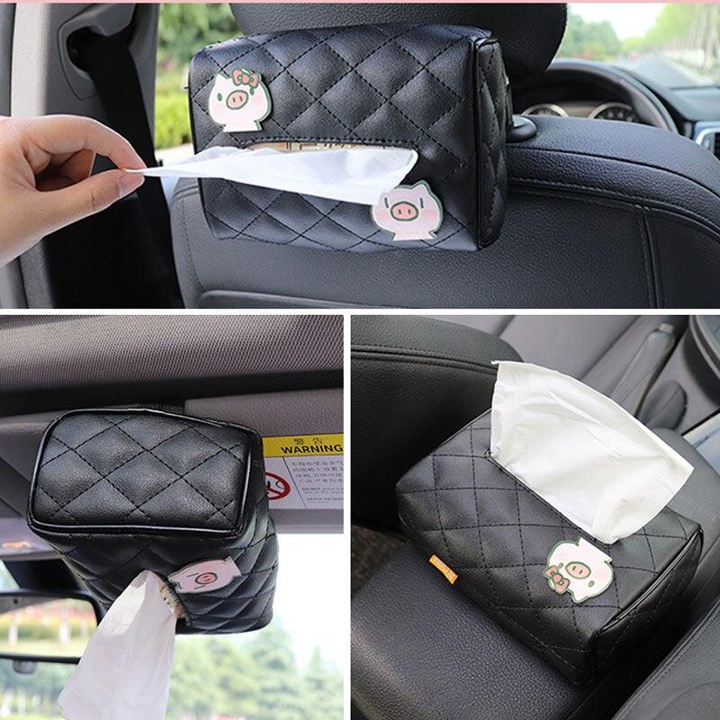 Creative and Cute Car Tissue Box Seat Back Sun Visor Pendant - EAEOO