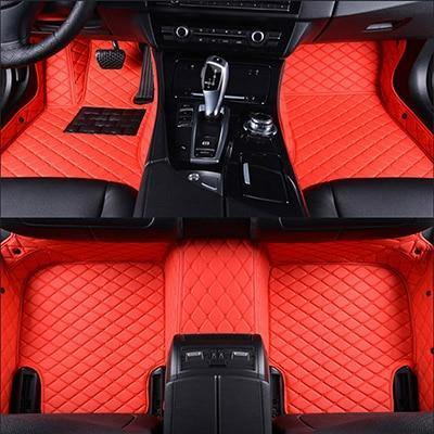 Diamond ECO friendly Material leather waterproof car floor mats carpets Custom fit 99% vehicle models - eaeoo.com