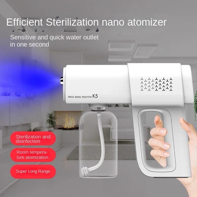 Alcohol Disinfection Gun Sprayer Special Wireless Nebulizer K5 Sterilizer Handheld Electric Automatic Blue Light Nano K6x - EAEOO