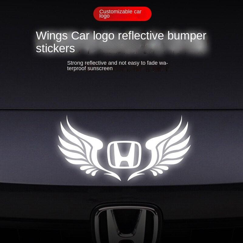 Wing Car Logo Reflective Sticker Automobile Sticker - EAEOO