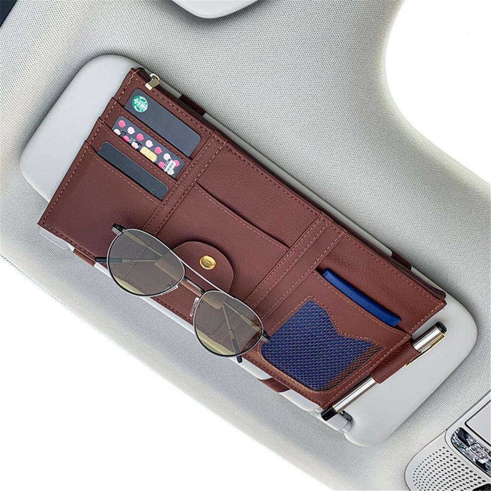 Universal Car Auto Visor Organizer Holder Storage Bag TydyingCase for Card Glasses Car Accessories Visor Multifunctional Storage - eaeoo.com