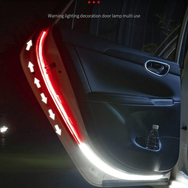 New Car Door Opening Warning Lights 120cm 12v Waterproof Safety Warning Strobe Signal Welcome Decorative Lamp LED Ambient Light - EAEOO