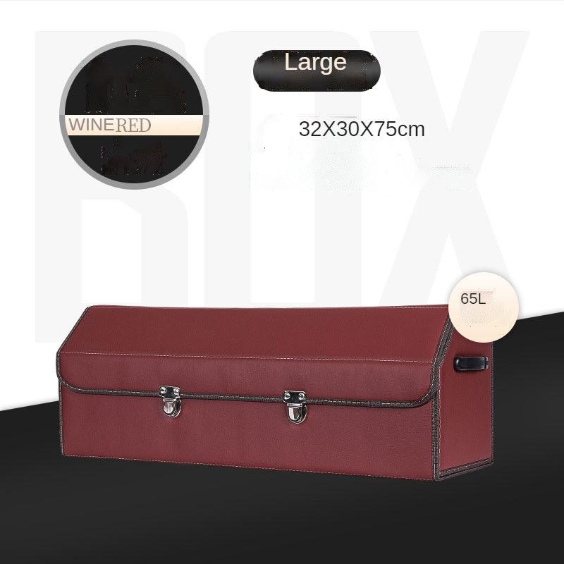 Customizable models-car backup storage box & multifunctional folding leather car storage box - EAEOO