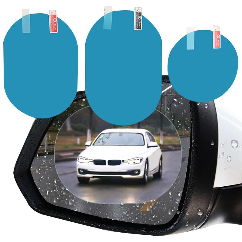 US- Car Rearview Mirror Rainproof Film Rainy Day Clear Visible Car Film