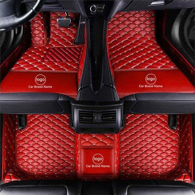 Custom Fit Car Floor Mats Specific Waterproof Leather ECO friendly Material For Car Model and Make Full Set With Logo - eaeoo.com
